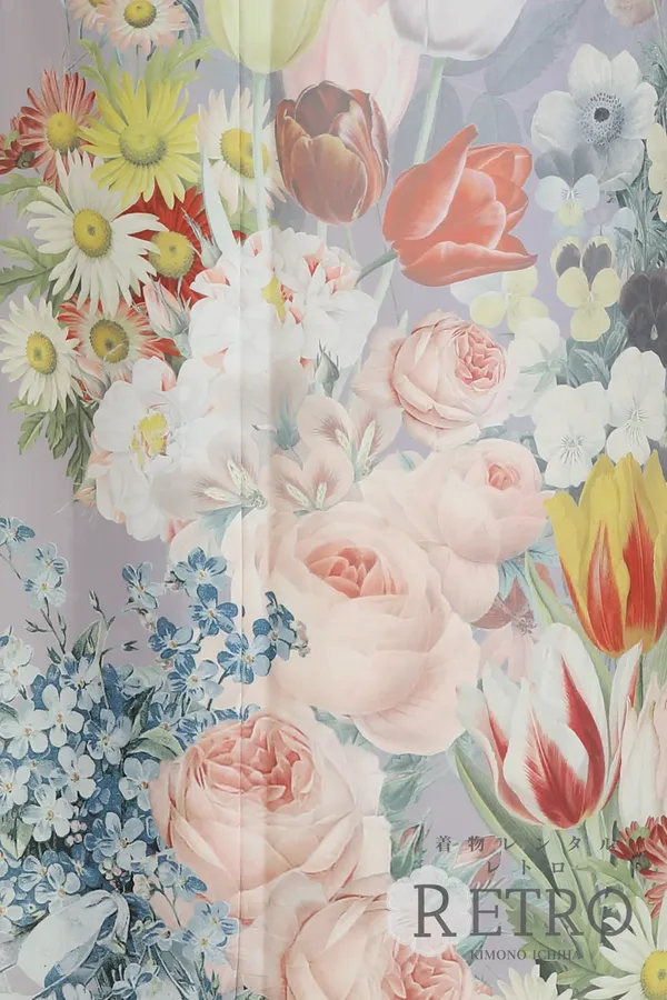 おしゃれでモダンな洋花訪問着